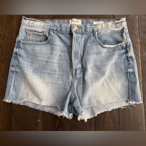 Frame Denim Light Wash Blue Jean Shorts
